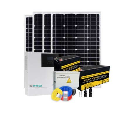 7KW 10KW 하이브리드 태양열발전시스템, 전력망 오프 그리드 태양계 위의 TUV