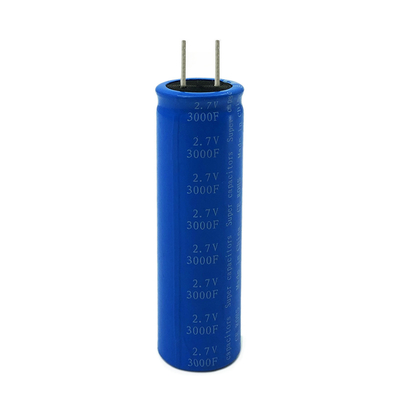 원통 텔레콤 18650 슈퍼커패시터 2.7V 울트라 콘덴서 태양 에너지 저장
