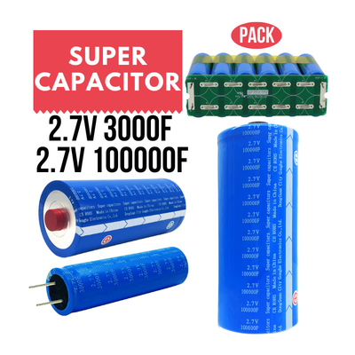 2.7V 100000 태양에너지 수집을 위한 그래펜 슈퍼커패시터 배터리 에너지 저장 배터리