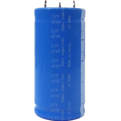 폭발하도록 쉽지 않은 소용적 초 대용량 콘덴서 2.7V 470F 고전력 35x62mm