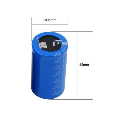 슈퍼 커패시터 돌기 2.7 볼트 500 패러드는 배터리 관통 홀을 대체합니다