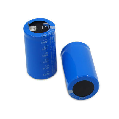 슈퍼 커패시터 돌기 2.7 볼트 500 패러드는 배터리 관통 홀을 대체합니다