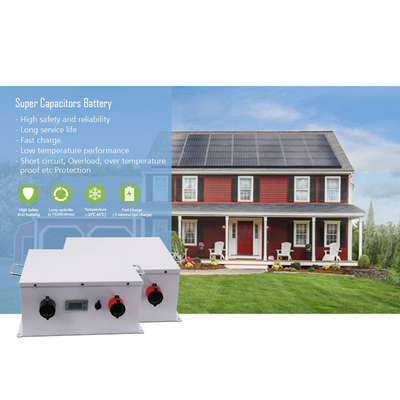 태양계 DC 차단 캐퍼시터 파워 뱅크 48V 2100WH 오래가는 은색